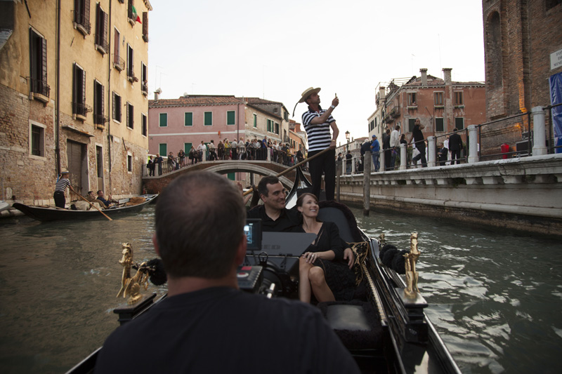 filming in a gondola